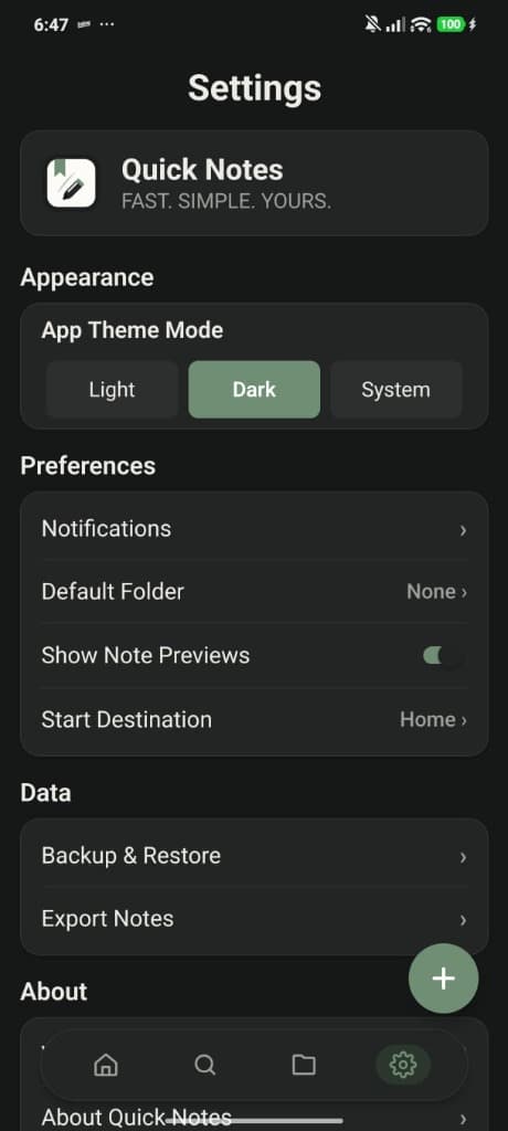 QUICK NOTES secondary preview